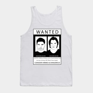 WANTED Poster Sam & Dean Sketch Tank Top